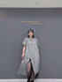 Asymmetry Mesh Layered Dress